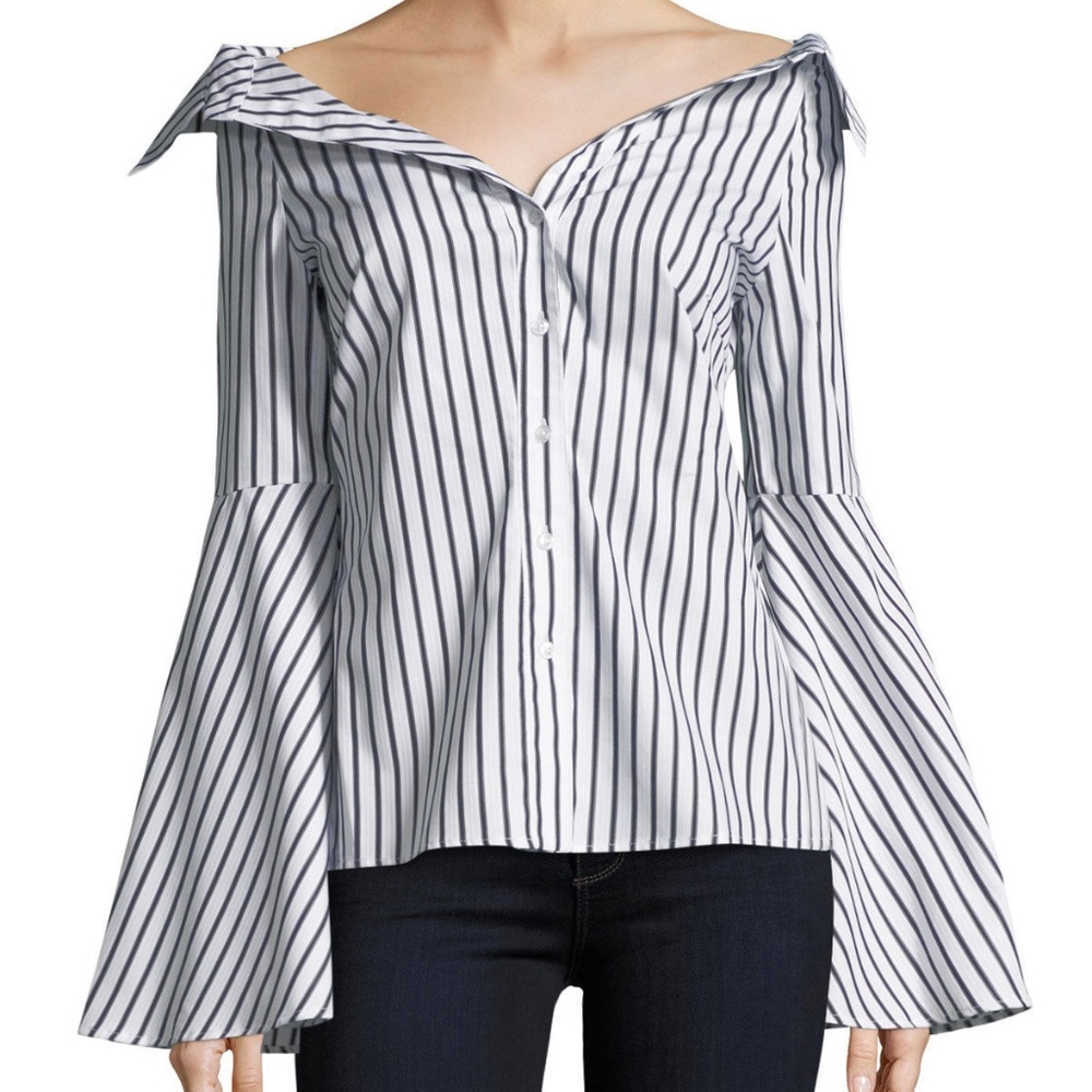 Caroline Constas Persephone Blouse SZ S